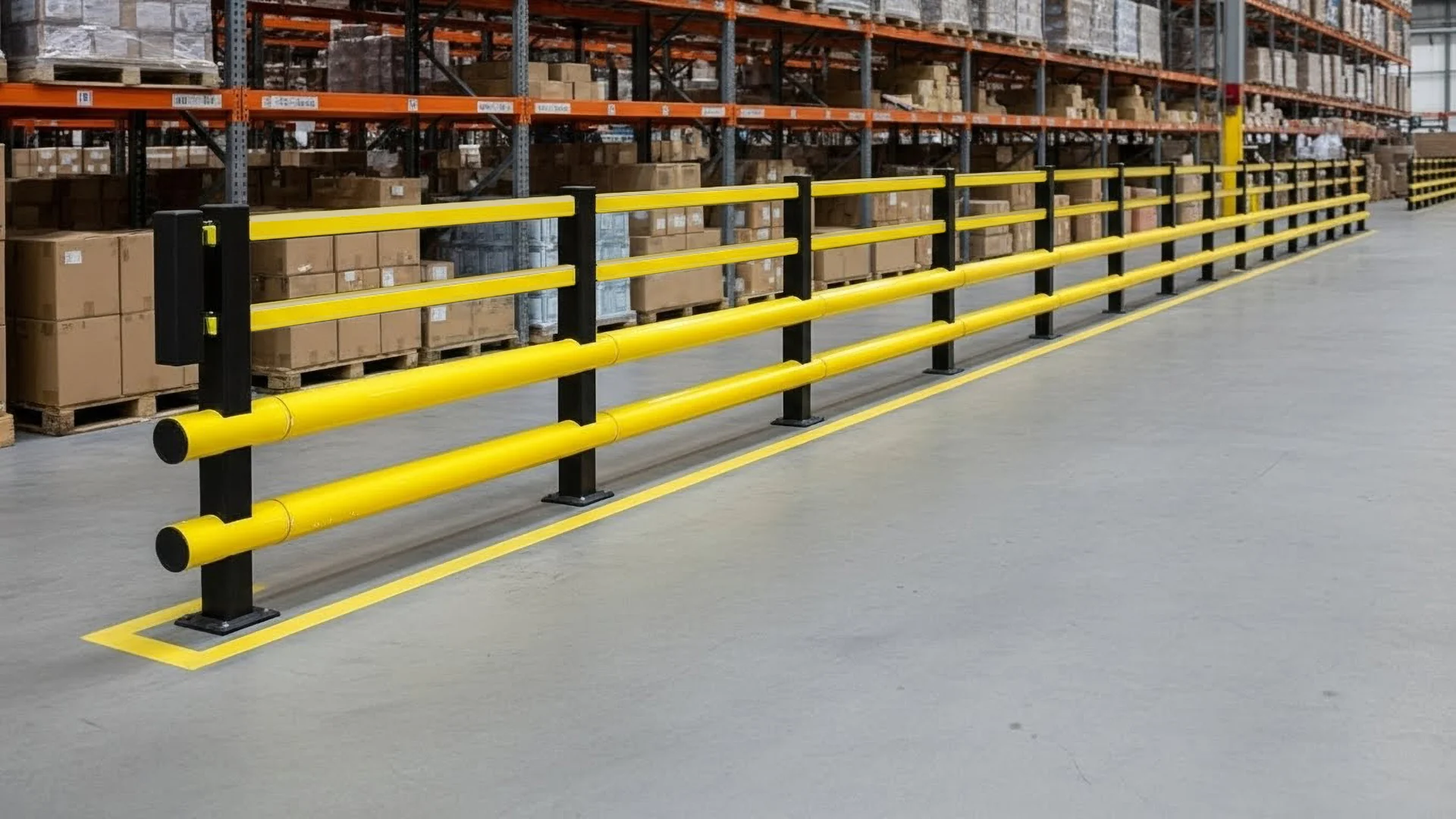 slimline double bumper pedestrian barrier 01 1920x1080 1920x1080