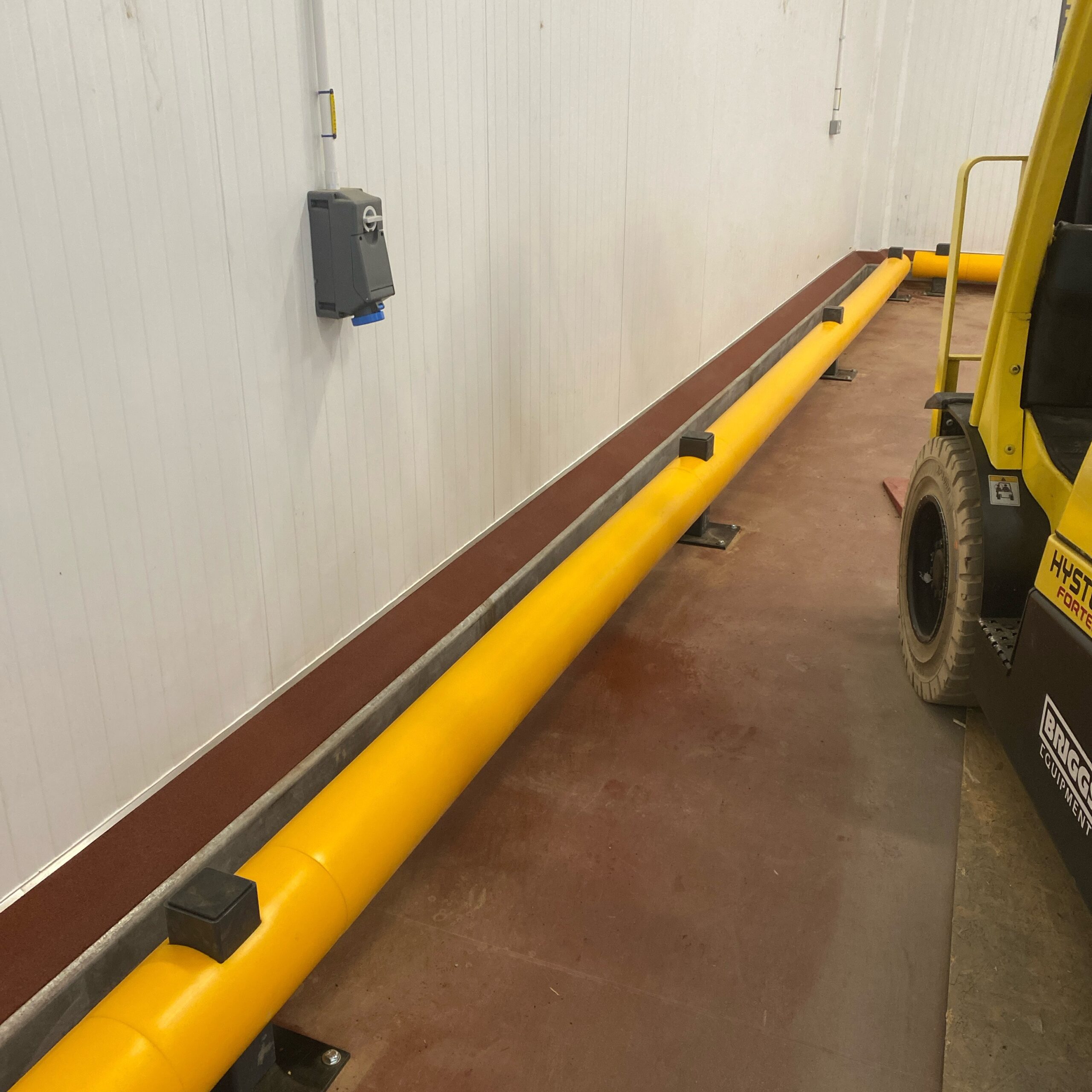 Yellow Polymer Single Bumper Warehouse Barrier.jpeg