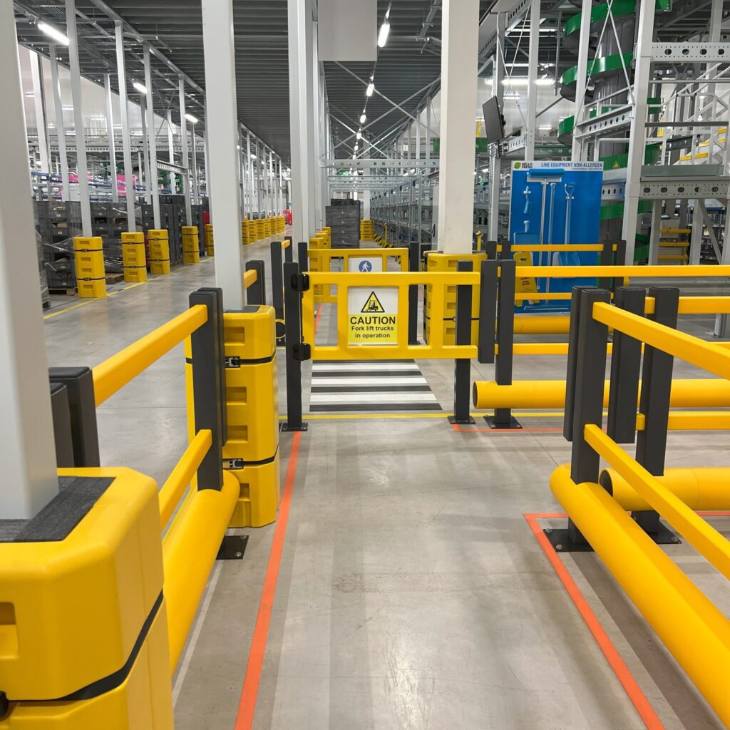 Brandsafe manufactured polymer barrier walkways