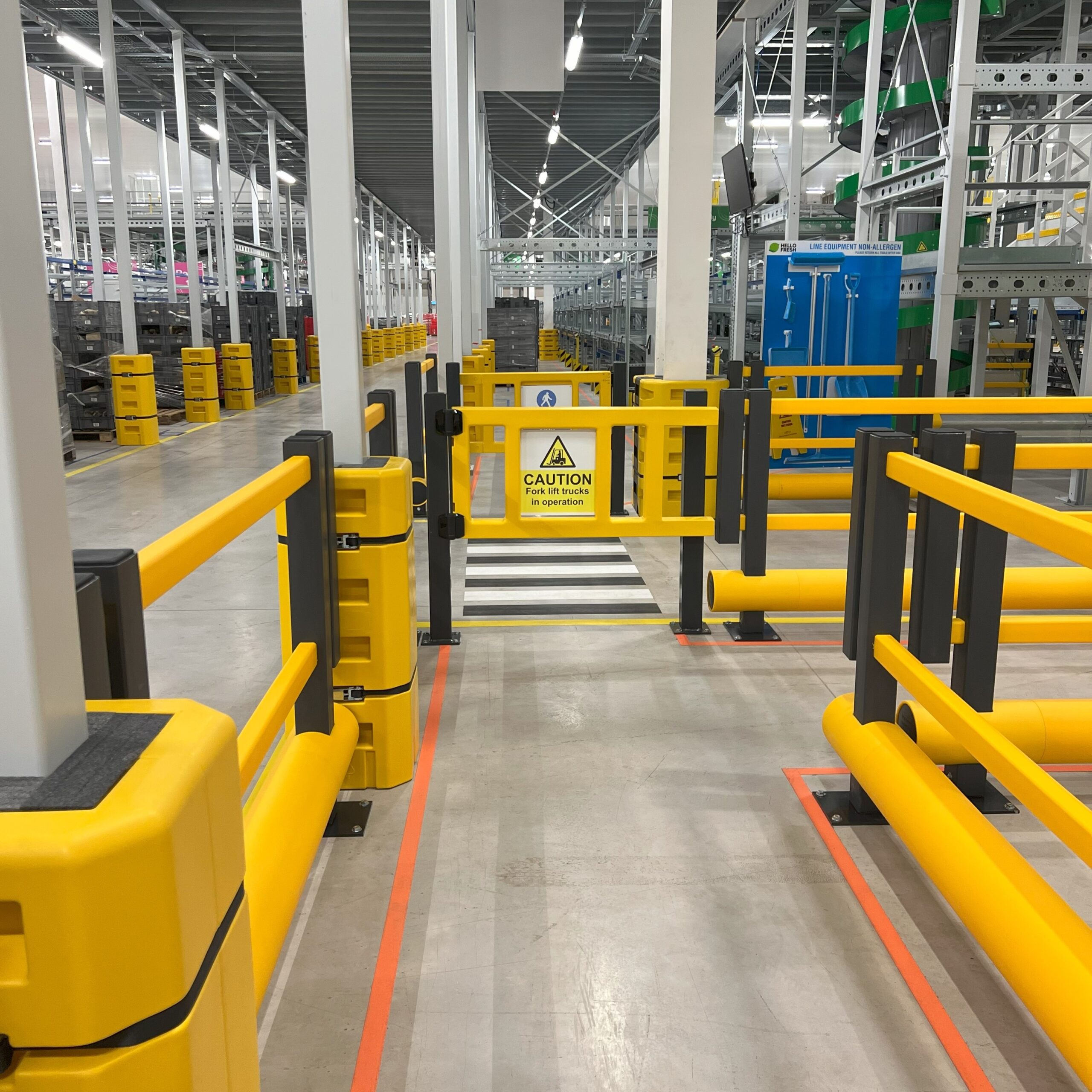 Brandsafe manufactured polymer barrier walkways